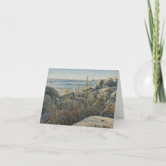 "Distant Breakers" Blank Greeting Card