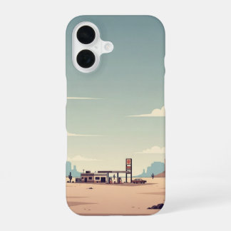 Distant Fuel Stop iPhone 16 Case