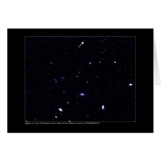 Distant Galaxies Hubble Telescope Cards (Front Horizontal)