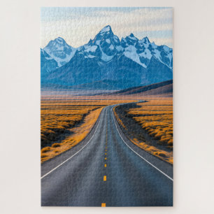 Distant Mountain Peaks Jigsaw Puzzle