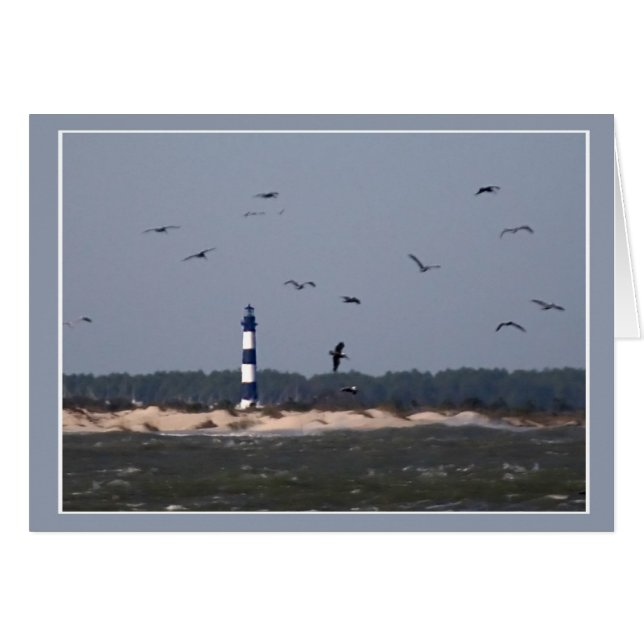 Distant OBX Lighthouse Cards (Front Horizontal)
