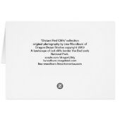 "Distant Red Cliffs" collection Cards (Back Horizontal)