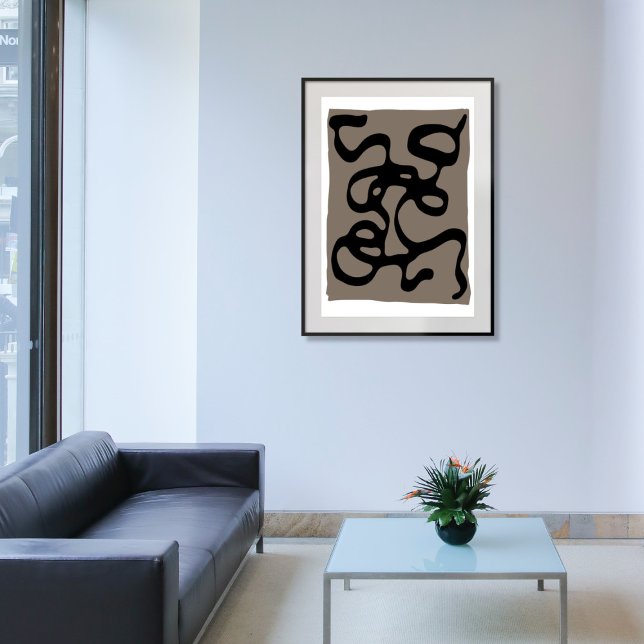 Distant Signals: Abstract Black & Gray Gallery Wrap (Creator Uploaded)