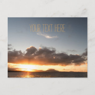 Distant Sunset The Dominican Republic Postcard