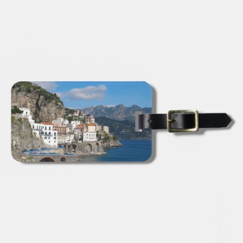 Distant view of Atrani on Amalfi coast Luggage Tag