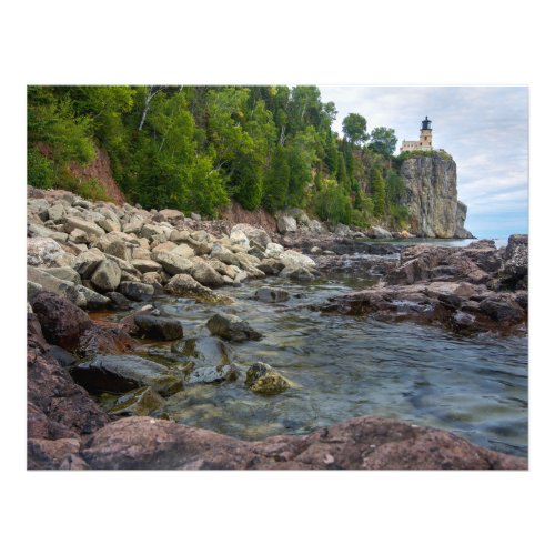 Distant View of Split Rock Lighthouse Photo Print