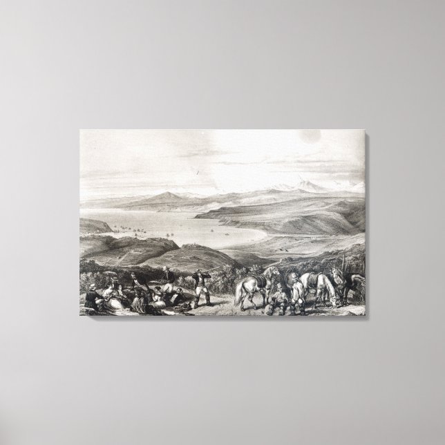 Distant View of the Aconcagua Volcano Canvas Print (Front)