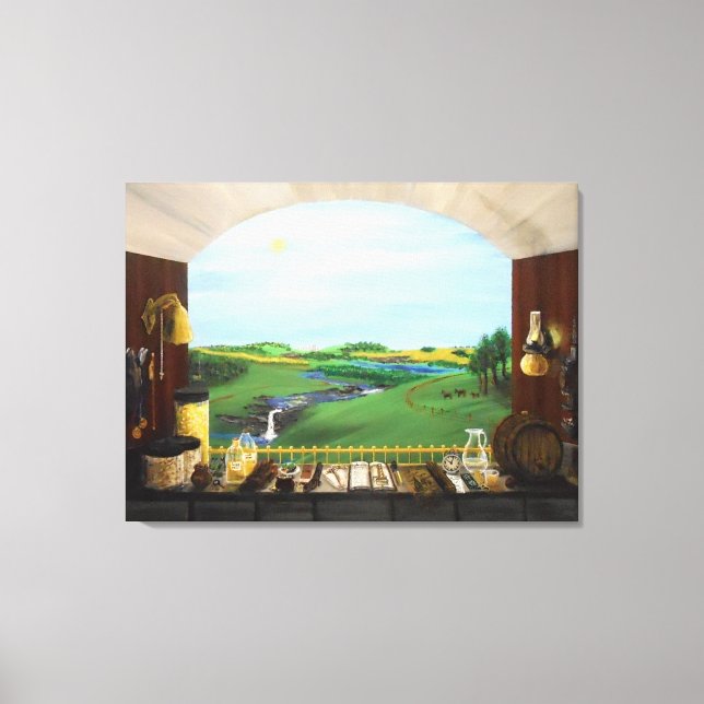Distillers Window-36x27 gallery canvas Print (Front)