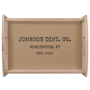Distillery Custom Name Template Liquor Drinks Serving Tray by iGizmo at Zazzle