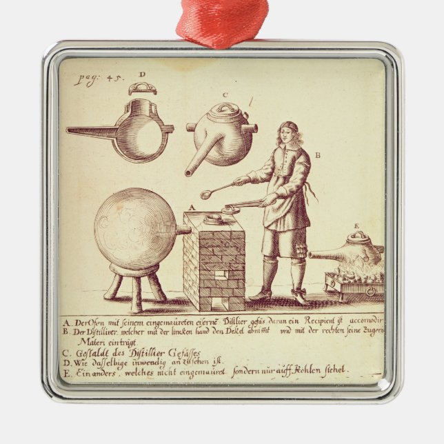 Distilling Equipment Metal Ornament (Front)