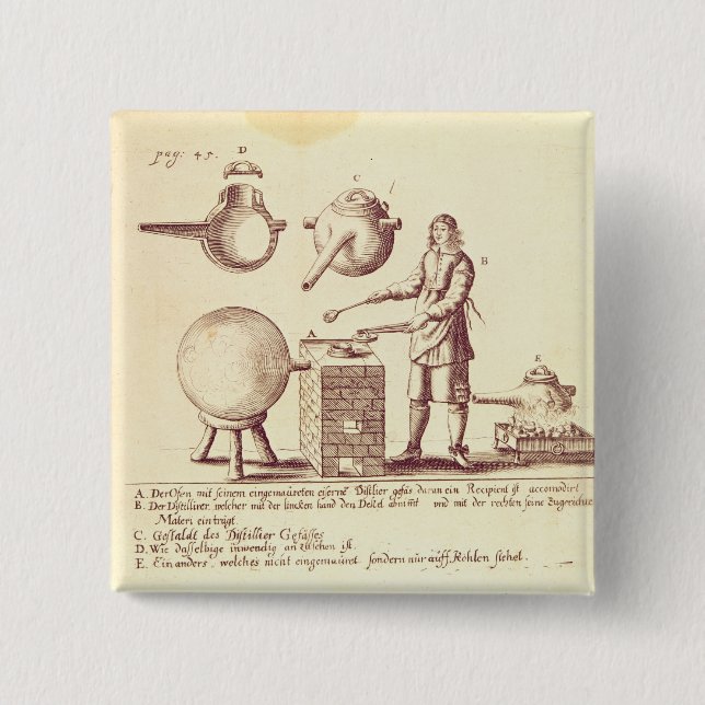 Distilling Equipment Pinback Button (Front)