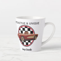 Distinct & Unique, My Corvette Latte Mug