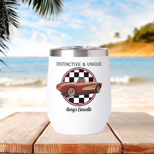Distinct & Unique, My Corvette Wine Tumbler (Creator Uploaded)