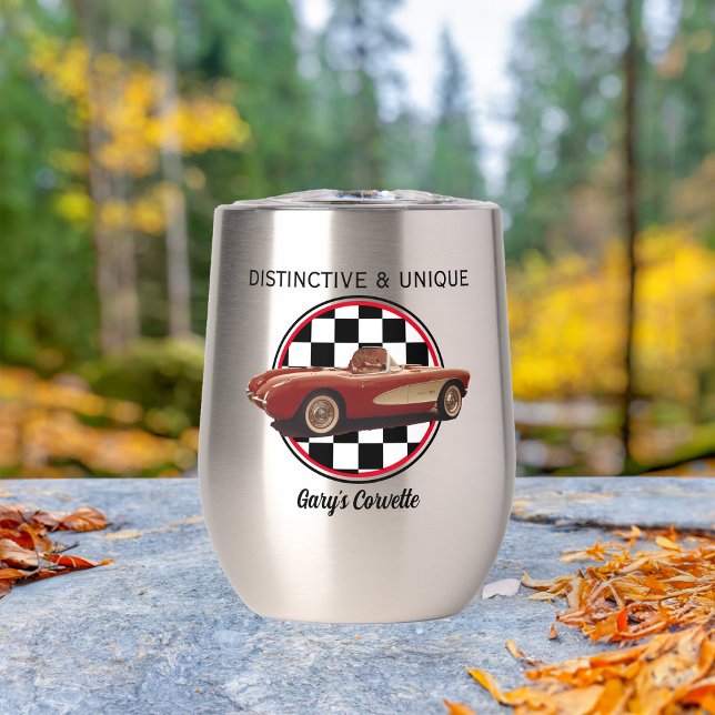 Distinct & Unique, My Corvette Wine Tumbler (Creator Uploaded)