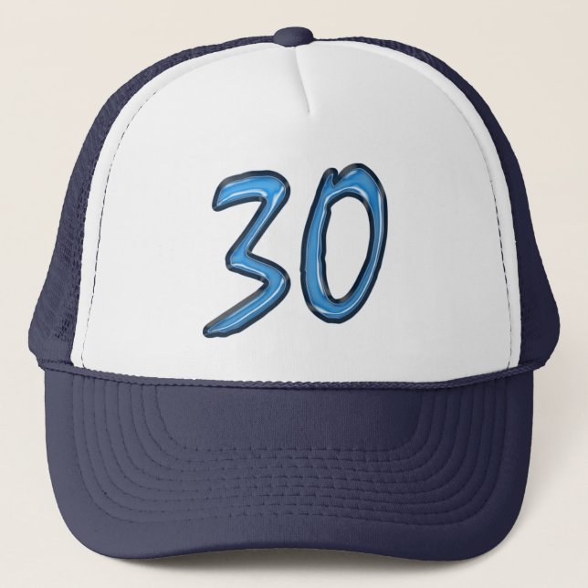  Distinctive 30th Birthday Party Trucker Hat (Front)