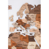 Distinctive 3D 39" x 24" Wooden Wall Map (Front)