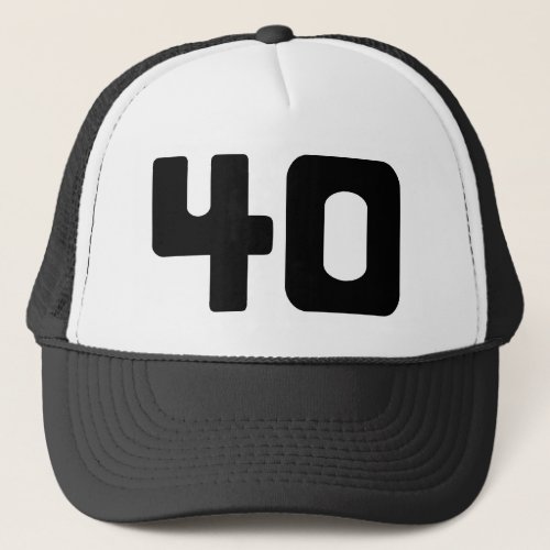 Distinctive 40th Birthday Party Trucker Hat