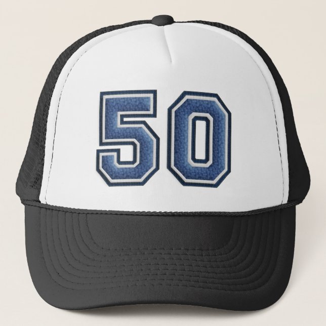 Distinctive 50th Birthday Party Trucker Hat (Front)