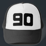 Distinctive 90th Birthday Party Trucker Hat<br><div class="desc">Distinctive 90th Birthday Party Gift Trucker Hat</div>
