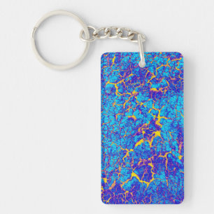 Distinctive Abstract Texture Keychain