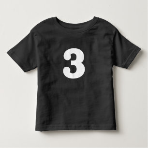 Distinctive Birthday "3" Toddler T-shirt