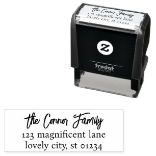 Distinctive Contemporary Bold Return Address Self-inking Stamp