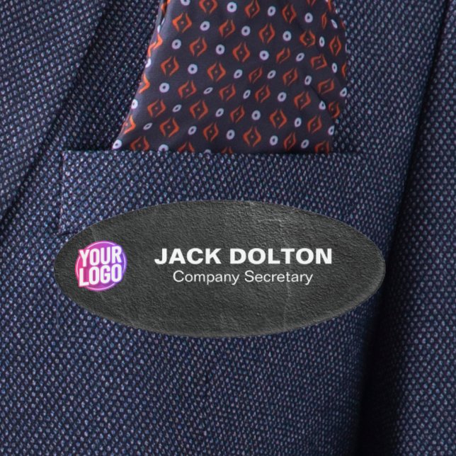 Distinctive Employee Identification: Customized Name Tag (Custom Logo or Photo Employee Job Title & Name Tag)