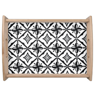 Distinctive Indonesian Batik: Vintage Motifs. Serving Tray