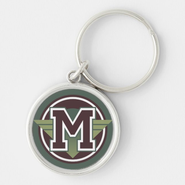 Distinctive Initial "M" Keychain (Front)