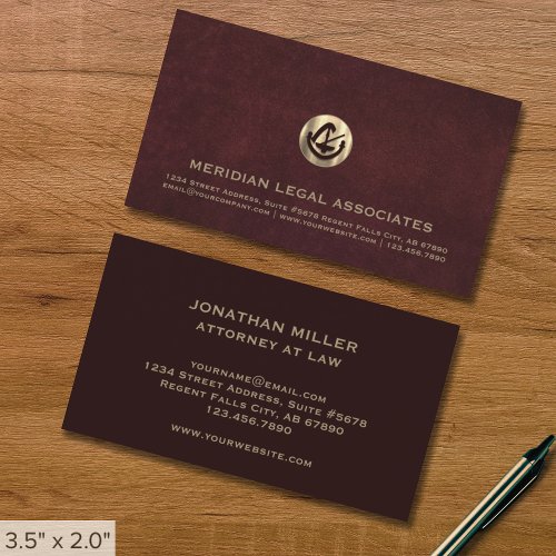 Distinctive Legal_Themed Business Card