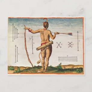 Distinctive Markings of a Warrior of Virginia Postcard