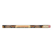 Distinctive Sunset Fractal Spirals Custom Pencil (Rotated 270)
