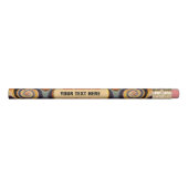 Distinctive Sunset Fractal Spirals Custom Pencil (Front)
