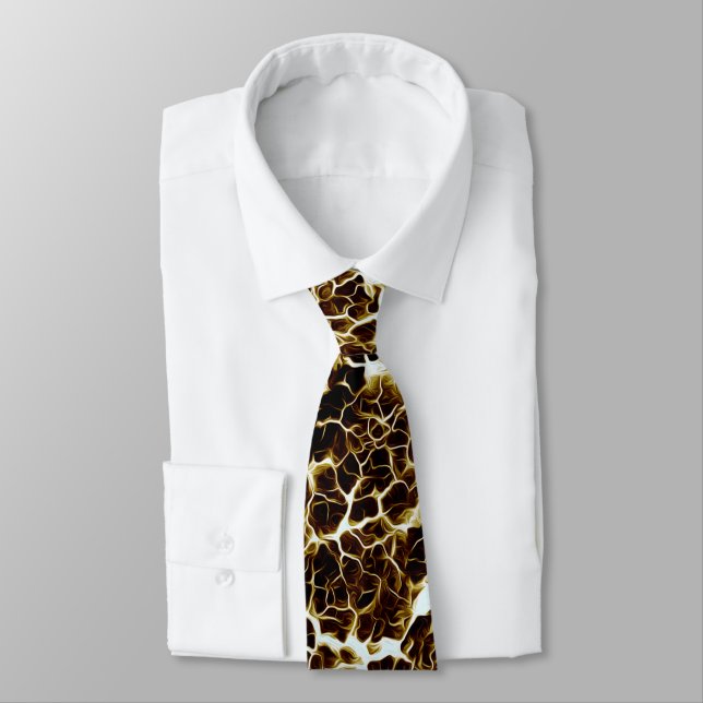 Distinctive Texture Pattern Neck Tie (Tied)