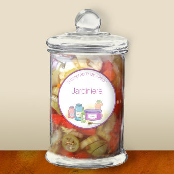 Distinctively Homemade By You Food Label by colorwash at Zazzle