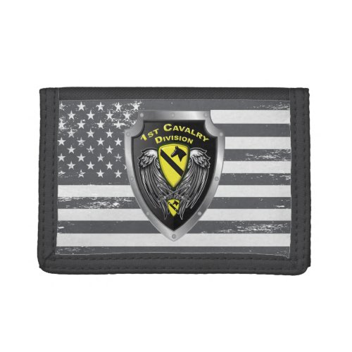 Distinguished 1st Cavalry Division Trifold Wallet