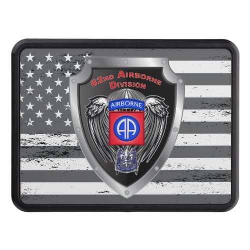Distinguished 82nd Airborne Division All The Way Hitch Cover