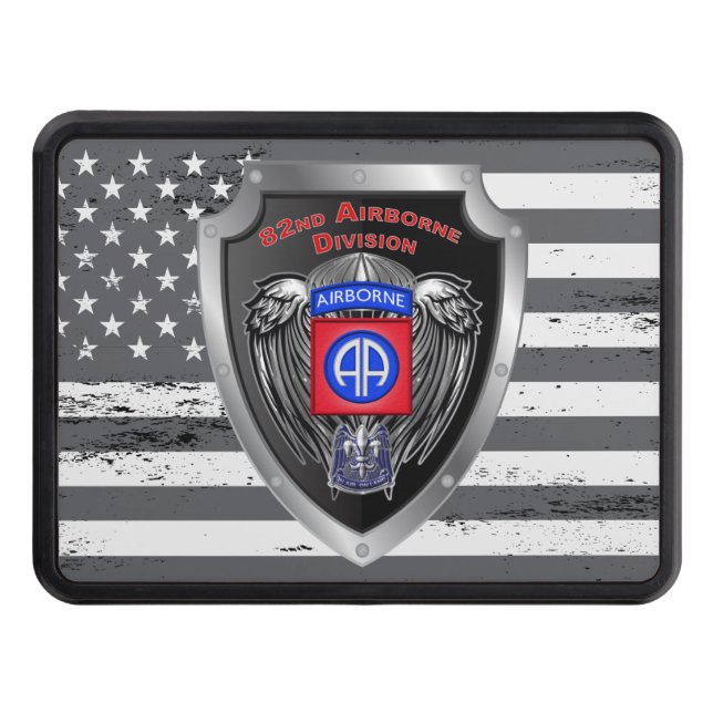 Distinguished 82nd Airborne Division “All The Way" Hitch Cover (Front)