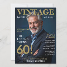Distinguished at Sixty Vintage 60th Birthday 
