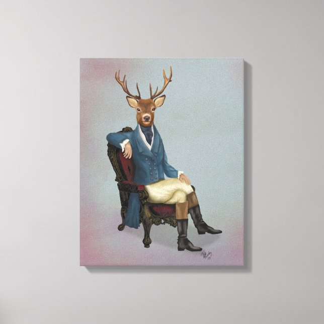 Distinguished Deer Full Canvas Print (Front)