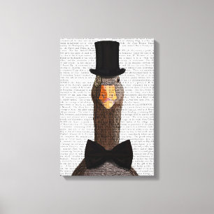 Distinguished Goose Canvas Print