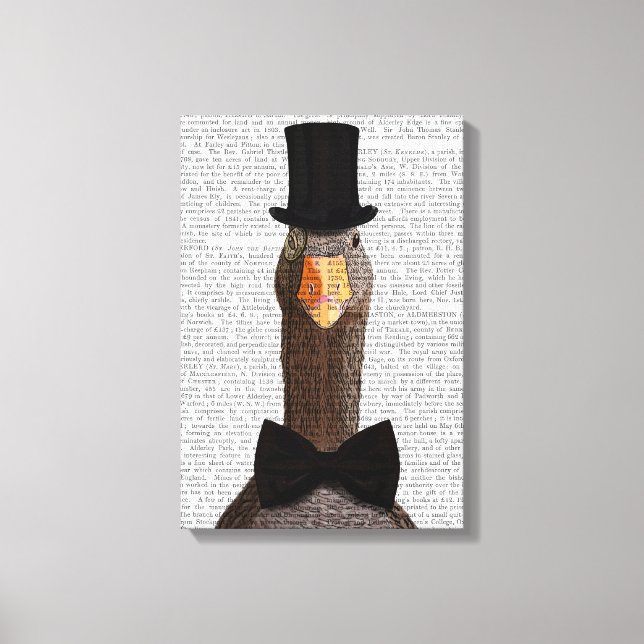 Distinguished Goose Canvas Print (Front)