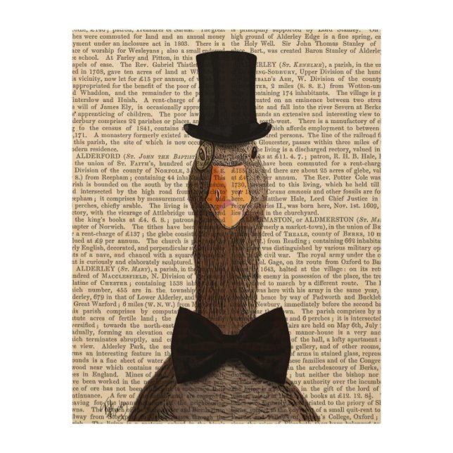 Distinguished Goose Wood Wall Decor (Front)