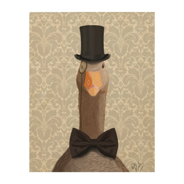 Distinguished Goose Wood Wall Decor (Front)