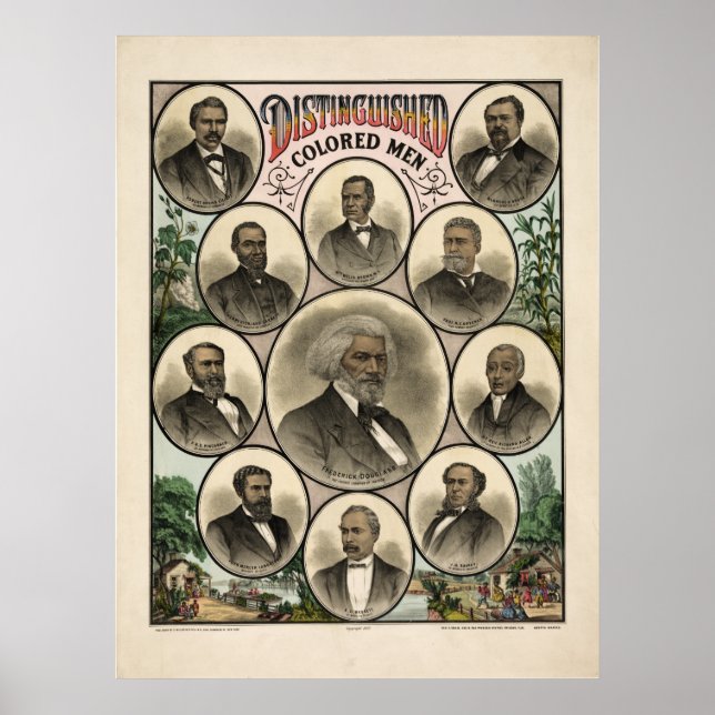 Distinguished Men of color Poster (Front)