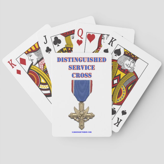 DISTINGUISHED SERVICE CROSS POKER CARDS (Back)