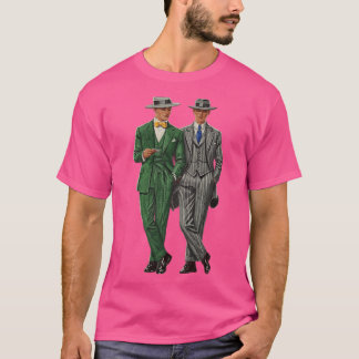 Distinguished Vintage Gentleman Illustration – Cla T-Shirt