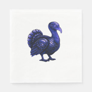 Distopian Turkey Thanksgiving Design Classic T-Shi Napkins