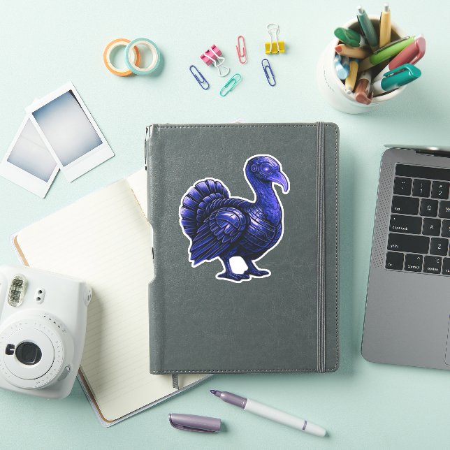 Distopian Turkey Thanksgiving Design Classic T-Shi Sticker (iPad Cover)
