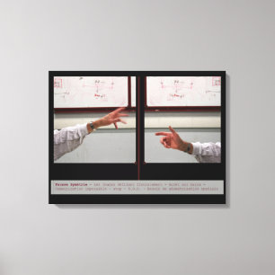 Distort Symmetry Fausse Symetrie Canvas Print